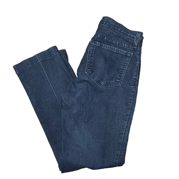 NYDJ Not Your Daughter Jeans Womens 4 Dark Wash Lift and Tuck Straight Leg Jeans - Picture 1 of 5